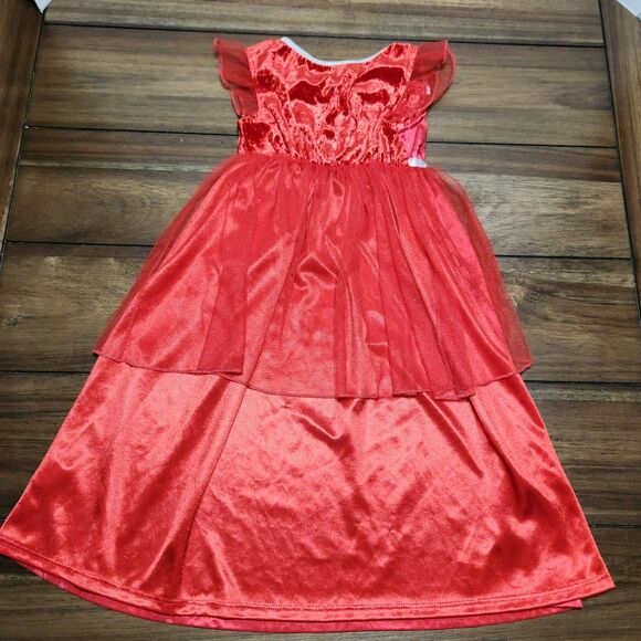 Disney Princess Christmas Red Dress 4T - Picture 2 of 5